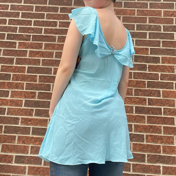 Vintage pastel blue heart slip - Picture 5 of 14
